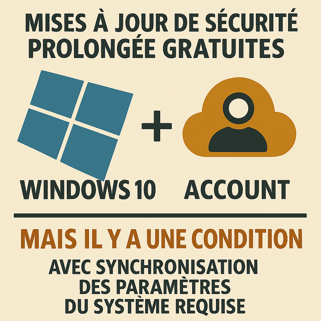 Mises à jour de sécurité prolongées gratuites pour Windows 10